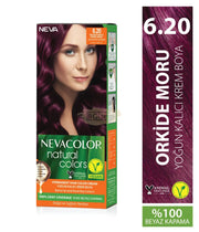Nevacolor Natural Colors Permanent Hair Color Cream Set | 6.20 Orchid Purple Permanent Hair Color