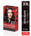 Nevaton Permanent Hair Color Cream Set (2 Tubes+Oxidation) - 3.0 Dark Brown