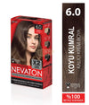 Nevaton Permanent Hair Color Cream Set (2 Tubes + Oxidation) - 6.0 Dark Blonde Hair Color