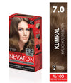 Nevaton Permanent Hair Color Cream Set (2 Tubes + Oxidation) - 7.0 Blonde Hair Color