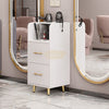 Nordic 2-Drawers Multifunctional Storage Cabinet on legs | White Salon Furniture