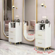 Nordic 2-Drawers Multifunctional Storage Cabinet on legs | White Salon Furniture