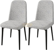 Nordic Chair with Black Legs | Grey