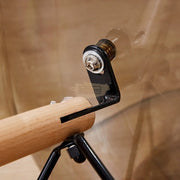 Nordic Glossy Plastic Chair with Wooden Legs | Transparent Dining Chairs