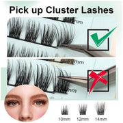 Obeyalash 72pcs DL Series Lash Clusters D-Curl Thin Band | DIY Lashes DIY Lashes