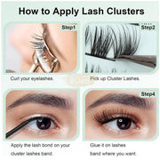Obeyalash 72pcs DL Series Lash Clusters D-Curl Thin Band | DIY Lashes DIY Lashes