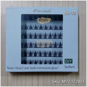 Obeyalash 72pcs DL Series Lash Clusters D-Curl Thin Band | DIY Lashes DL02 DIY Lashes