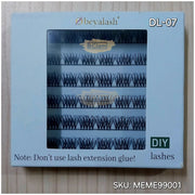 Obeyalash 72pcs DL Series Lash Clusters D-Curl Thin Band | DIY Lashes DL07 DIY Lashes