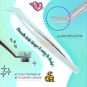 Obeyalash 84pcs Wispy Pre Glued Eyelashes Natural No Glue Lashes Press on D Curl Glueless 8-14mm Self-Adhesive Lash