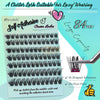 Obeyalash 84pcs Wispy Pre Glued Eyelashes Natural No Glue Lashes Press on D Curl Glueless 8-14mm Self-Adhesive Lash
