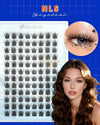Obeyalash K-NLS Eyelash Clusters C Curl DIY 12-13 mm DIY Lash Clusters