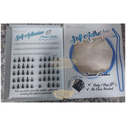 Obeyalash 96pcs Self-Adhesive Cluster Lashes With tweezer C-Curl + 3 10-14mm Mix | No Glue DIY Lashes Self-Adhesive