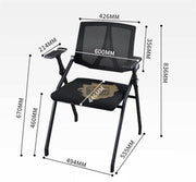 Office Chair with Back Armrest | Grey Furniture