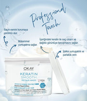 Okay Professional Keratin Smooth Repair Mask 500ml | For Damaged & Dry Hair Hair Mask