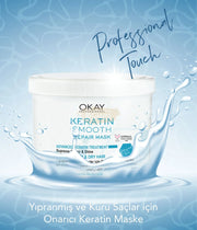 Okay Professional Keratin Smooth Repair Mask 500ml | For Damaged & Dry Hair Hair Mask