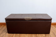 Ottoman with storage - Dark Brown Ottoman