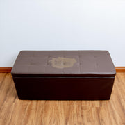 Ottoman with storage - Dark Brown Ottoman
