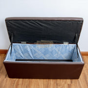 Ottoman with storage - Dark Brown Ottoman