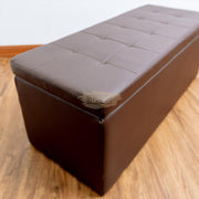 Ottoman with storage - Dark Brown Ottoman