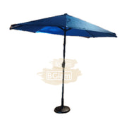 Outdoor Patio Umbrella with Base 270 cm | Blue Umbrella