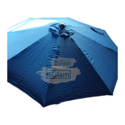 Outdoor Patio Umbrella with Base 270 cm | Blue Umbrella