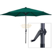 Outdoor Patio Umbrella with Base 270 cm | Green Umbrella