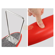 Oval Shape Microfiber Leather Manicure Hand Rest | Red Nail Salon Accessories