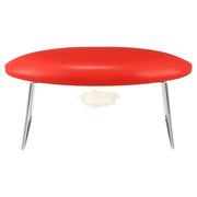 Oval Shape Microfiber Leather Manicure Hand Rest | Red Nail Salon Accessories