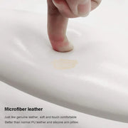 Oval Shape Microfiber Leather Manicure Hand Rest | White Nail Salon Accessories