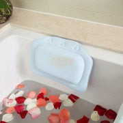 Padded Bath Pillow with Suction Cups Blue Bath Pillow