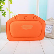 Padded Bath Pillow with Suction Cups Orange Bath Pillow