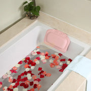Padded Bath Pillow with Suction Cups Rose Bath Pillow