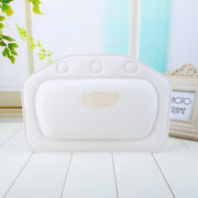 Padded Bath Pillow with Suction Cups White Bath Pillow