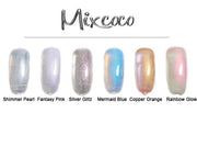 Mixcoco Soak-Off Gel Polish 15ml | Pearl Collection | Rainbow Glow