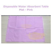 Pink Disposable Water Absorbent Table Mat 45*33cm Disposable Table Mat
