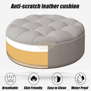 Stool on wheels with Hydraulic | Black Adjustable Rolling Stool