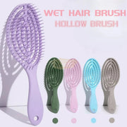 Pink Oval Detangling Hair Brush | Gentle Wet & Dry Hair Comb Hair Brush