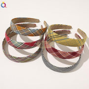 Plaid Headband Hair Accessories