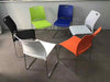 Modern Stackable Colorful Chair with Metal Frame