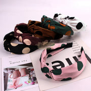 Polka Dot Knotted Wide Headband Hair Accessories