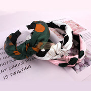 Polka Dot Knotted Wide Headband Hair Accessories