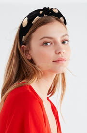 Polka Dot Knotted Wide Headband Hair Accessories