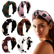 Polka Dot Knotted Wide Headband Hair Accessories