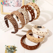 Polka Dot Leopard Print Wide Headbands Headband
