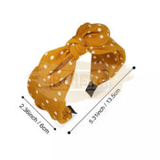 Polka Dot Print Bow Headband Design 13 Hair Accessories