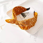 Polka Dot Print Bow Headband Design 13 Hair Accessories