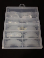 PolyGel Dual Forms | Full Cover | XL C-Curve E70 | 120 Tips Nail Art Tool