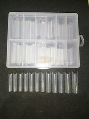 PolyGel Dual Forms | Half Cover | Long Pipe C-Curve E55 | 120 Tips Nail Art Tool