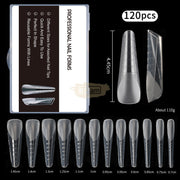 PolyGel Dual Forms with Matte Texture | Full Cover | 120 Tips Nail Art Tool