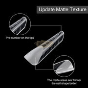 PolyGel Dual Forms with Matte Texture | Full Cover | 120 Tips Nail Art Tool